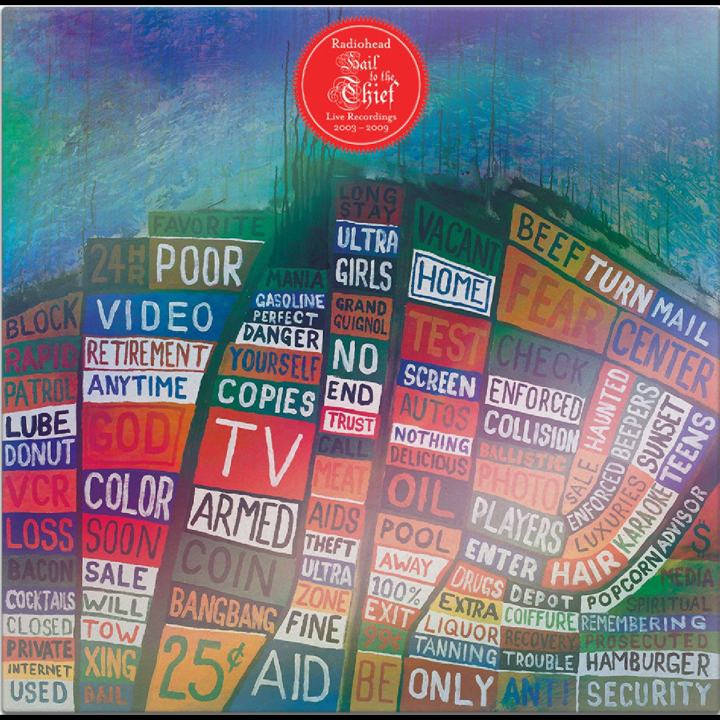 Radiohead "Hail to the Thief (Live Recordings 2003-2009)" LP (Indie Exclusive Red Vinyl)