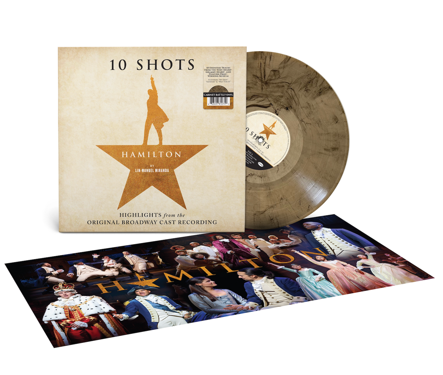Lin-Manuel Miranda, Leslie Odom Jr., Phillipa Soo, Daveed Diggs & Christopher Jackson "Hamilton: 10 Shots (Highlights From The Original Broadway Cast Recording)" LP ("Cabinet Battle" Vinyl)