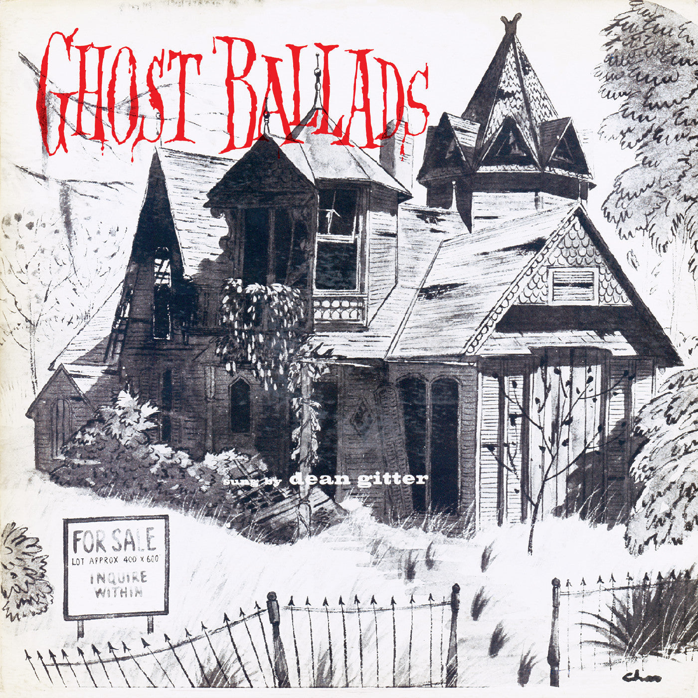 Dean Gitter "Ghost Ballads" LP (Clear w/ Orange Pumpkin Swirl Vinyl)