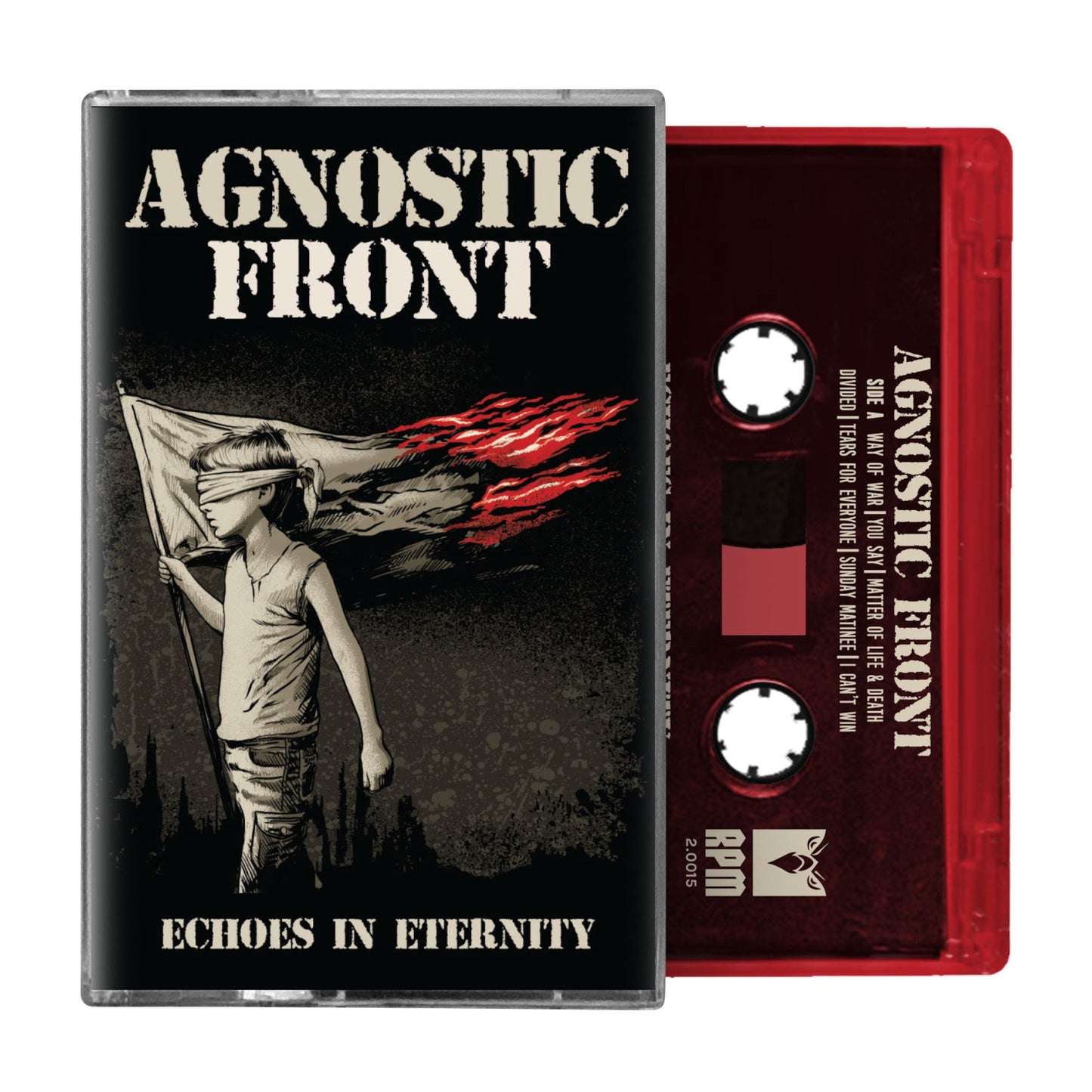 Agnostic Front "Echoes of Eternity" Cassette (Transparent Red Body)