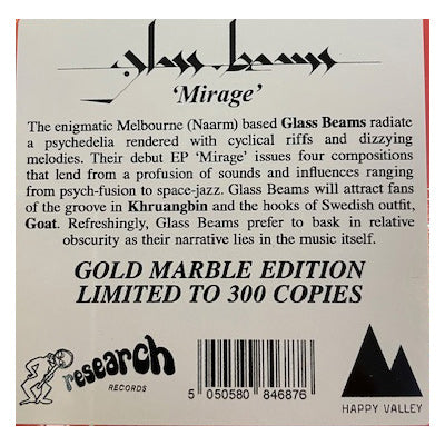 Glass Beams - Mirage 12" (Gold Marbled Vinyl) (Happy Valley Australian Exclusive)