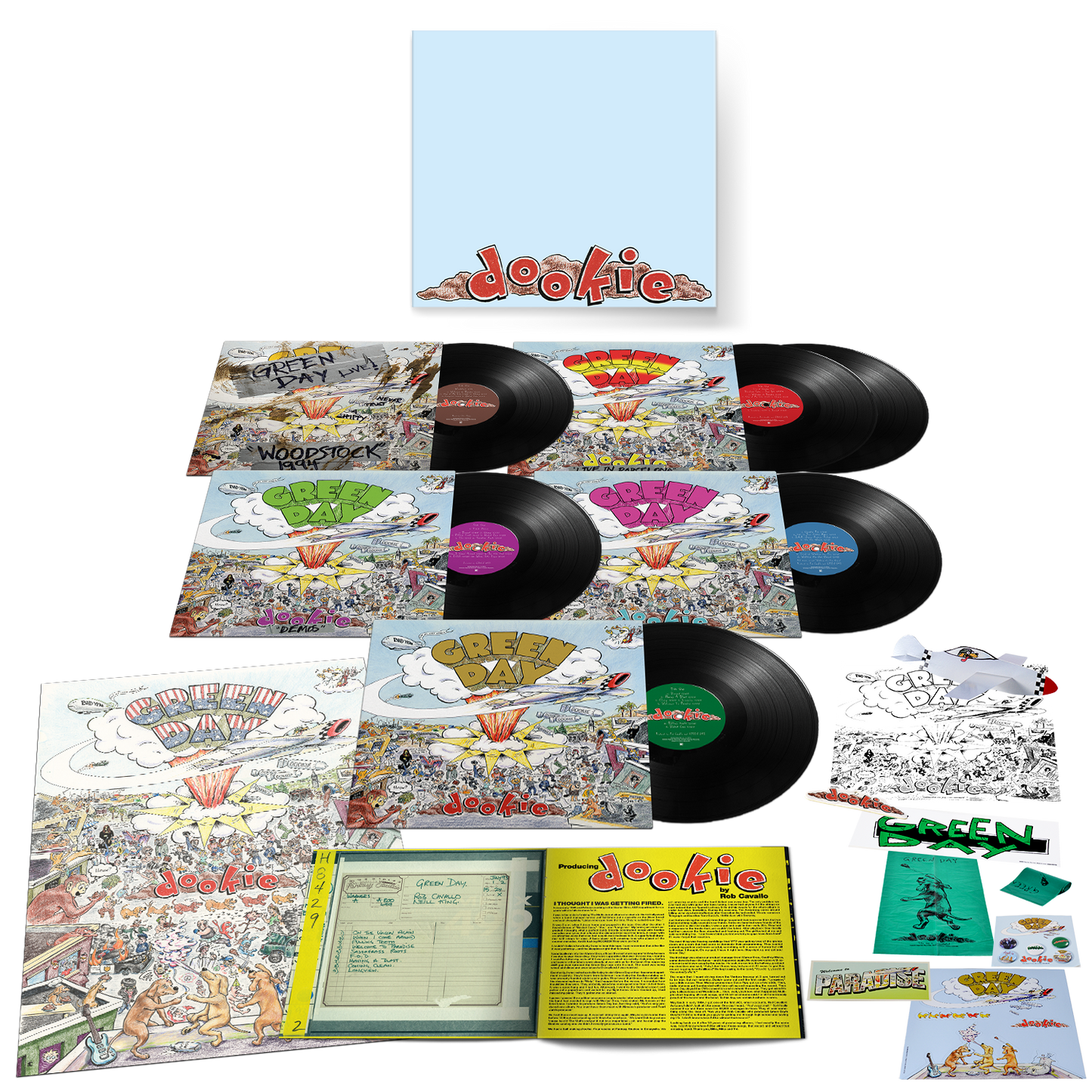Green Day "Dookie" 30th Anniversary 6xLP Vinyl Box Set! (Black Vinyl)